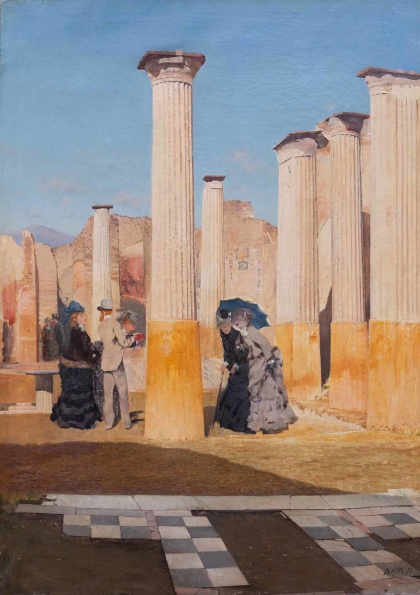 Giuseppe De Nittis - Il foro di Pompei (1875)